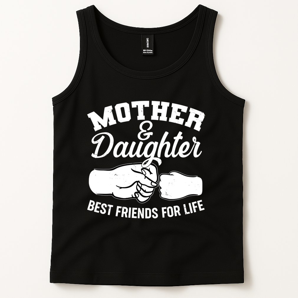 Mother and Daughter Best Friends For Life Fist Bump Tank Top