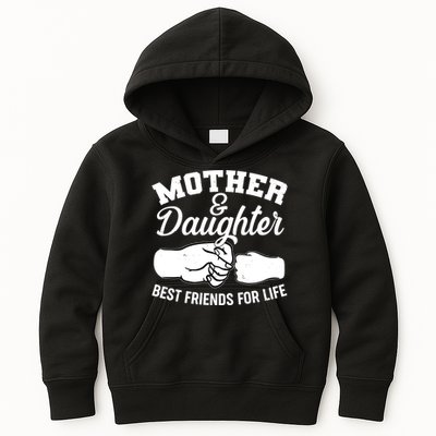 Mother and Daughter Best Friends For Life Fist Bump Kids Hoodie