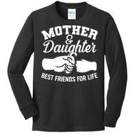 Mother and Daughter Best Friends For Life Fist Bump Kids Long Sleeve Shirt