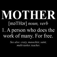 Mother Definition Mother's Day 16 in Basic Backpack