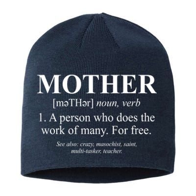 Mother Definition Mother's Day Sustainable Beanie