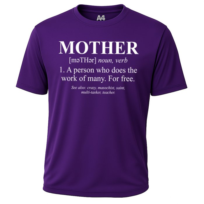 Mother Definition Mother's Day Cooling Performance Crew T-Shirt