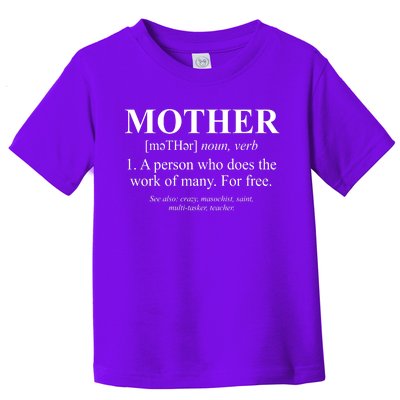 Mother Definition Mother's Day Toddler T-Shirt