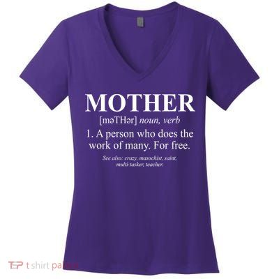 Mother Definition Mother's Day Women's V-Neck T-Shirt