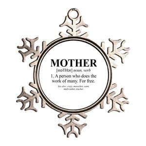 Mother Definition Mother's Day Metallic Star Ornament