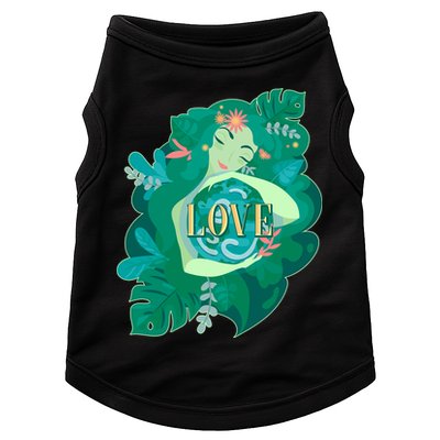Mother Earth Hugging Earth Love Earth Day Doggie Tank