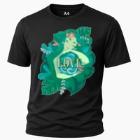 Mother Earth Hugging Earth Love Earth Day Cooling Performance Crew T-Shirt