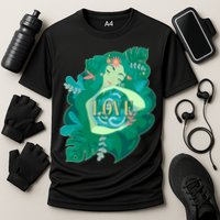 Mother Earth Hugging Earth Love Earth Day Cooling Performance Crew T-Shirt