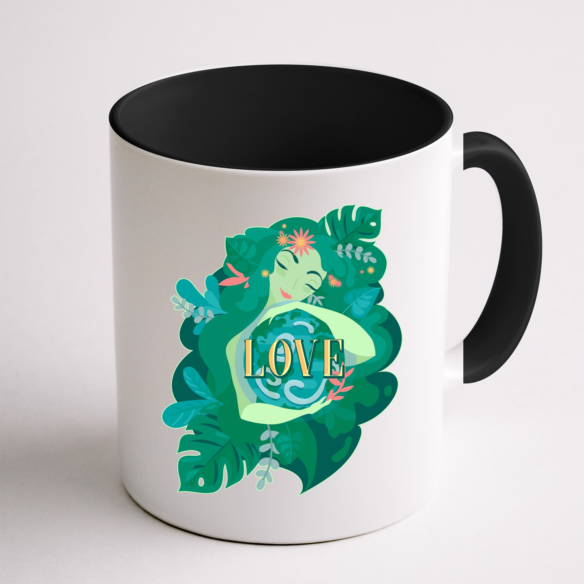 Mother Earth Hugging Earth Love Earth Day Mug