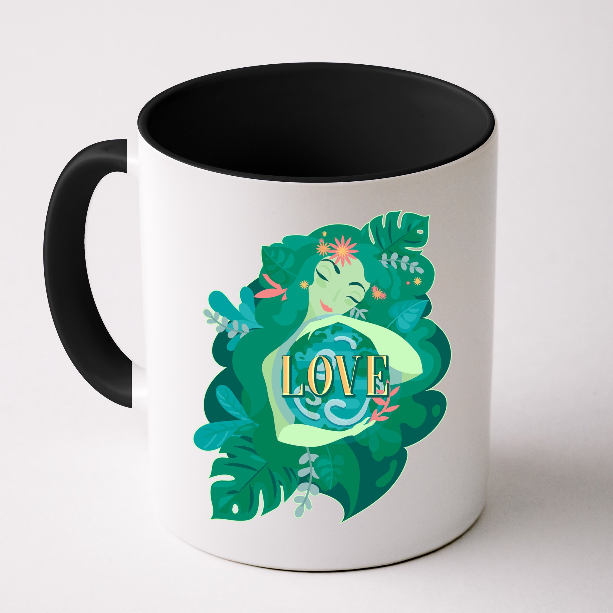 Mother Earth Hugging Earth Love Earth Day Mug