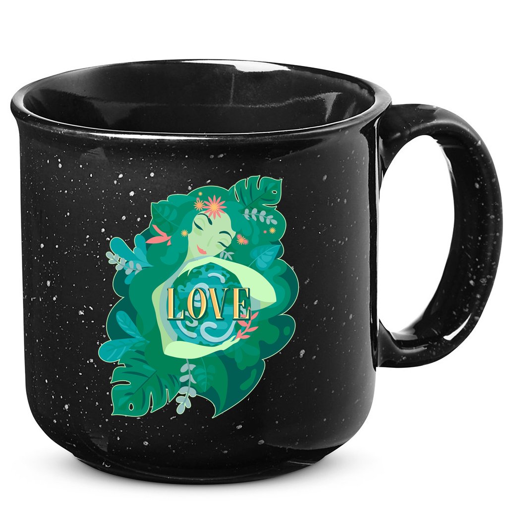Mother Earth Hugging Earth Love Earth Day 15oz Campfire Ceramic Mug