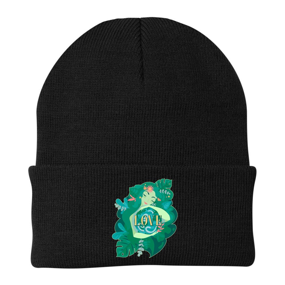 Mother Earth Hugging Earth Love Earth Day Beanie