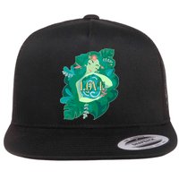 Mother Earth Hugging Earth Love Earth Day Flat Bill Trucker Hat