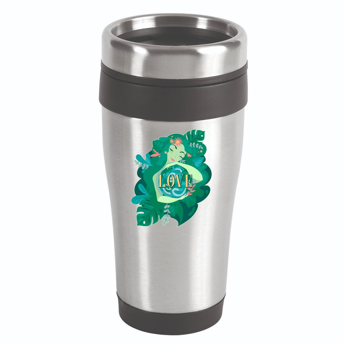 Mother Earth Hugging Earth Love Earth Day 16oz Travel Tumbler