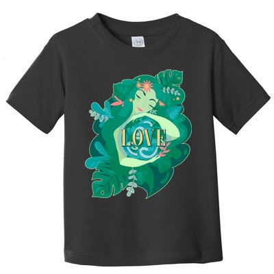 Mother Earth Hugging Earth Love Earth Day Toddler T-Shirt