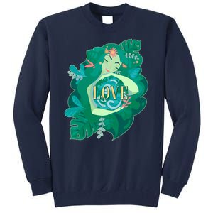 Mother Earth Hugging Earth Love Earth Day Tall Sweatshirt