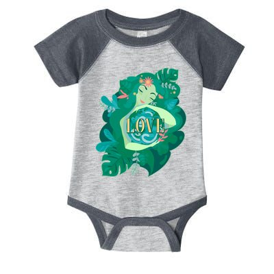 Mother Earth Hugging Earth Love Earth Day Infant Baby Jersey Bodysuit