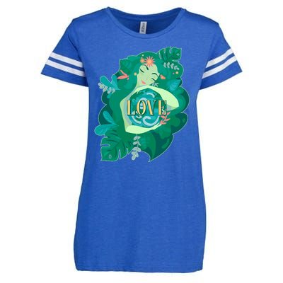 Mother Earth Hugging Earth Love Earth Day Enza Ladies Jersey Football T-Shirt