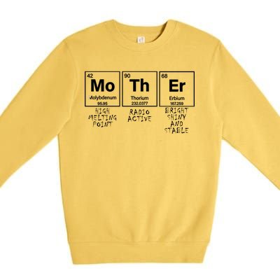 MoThEr Elements Funny Gift For Moms Premium Crewneck Sweatshirt