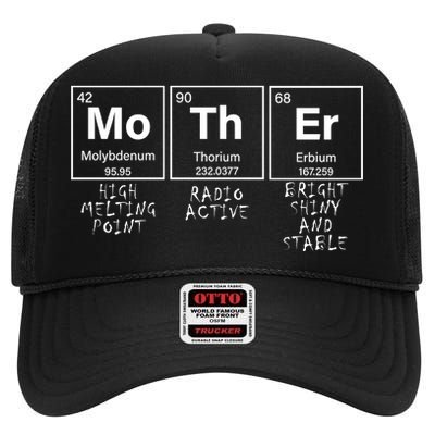 MoThEr Elements Funny Gift For Moms High Crown Mesh Back Trucker Hat