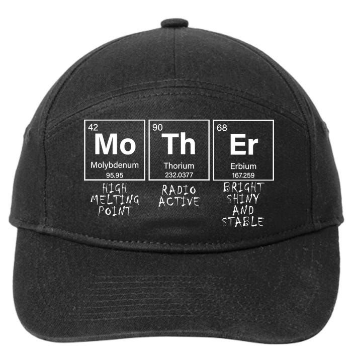 MoThEr Elements Funny Gift For Moms 7-Panel Snapback Hat