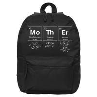 MoThEr Elements Funny Gift For Moms 16 in Basic Backpack