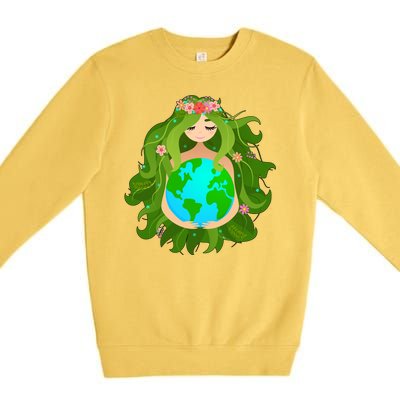 Mother Gaia Earth World Cute Premium Crewneck Sweatshirt