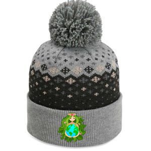 Mother Gaia Earth World Cute The Baniff Cuffed Pom Beanie