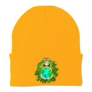 Mother Gaia Earth World Cute Knit Cap Winter Beanie