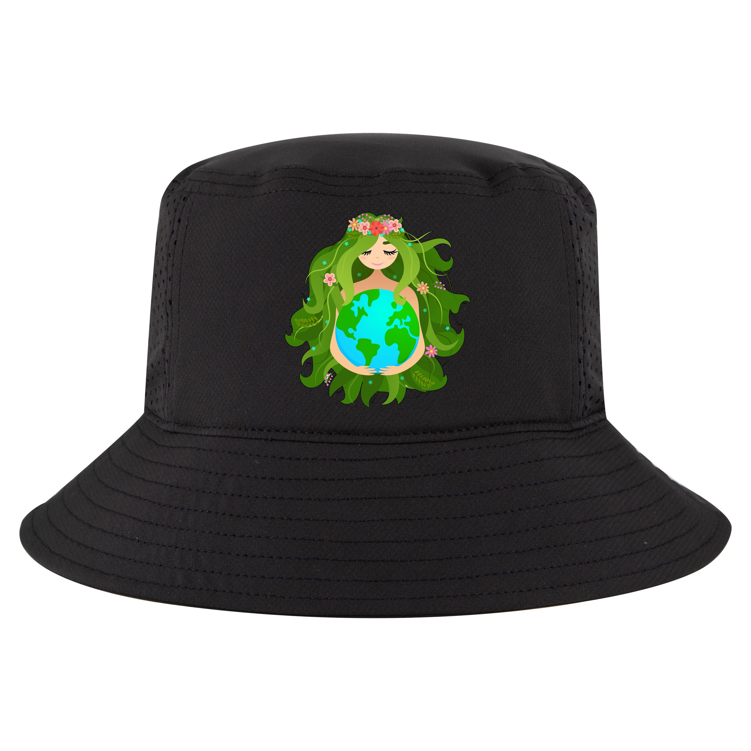 Mother Gaia Earth World Cute Cool Comfort Performance Bucket Hat