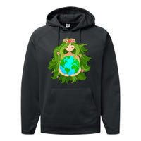 Mother Gaia Earth World Cute Performance Fleece Hoodie