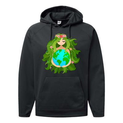 Mother Gaia Earth World Cute Performance Fleece Hoodie