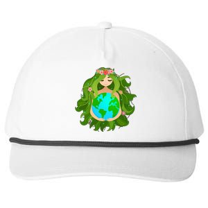 Mother Gaia Earth World Cute Snapback Five-Panel Rope Hat