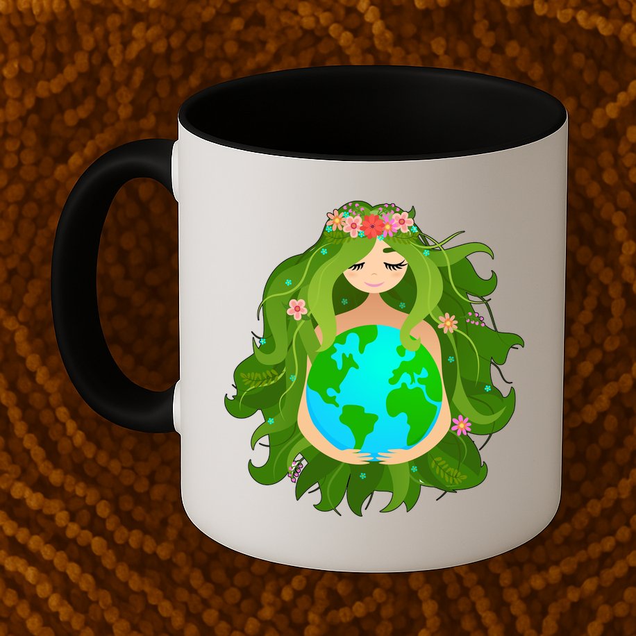 Mother Gaia Earth World Cute Mug