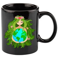 Mother Gaia Earth World Cute 11oz C Handle Ceramic Mug