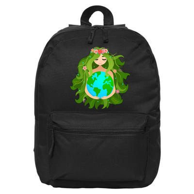 Mother Gaia Earth World Cute 16 in Basic Backpack