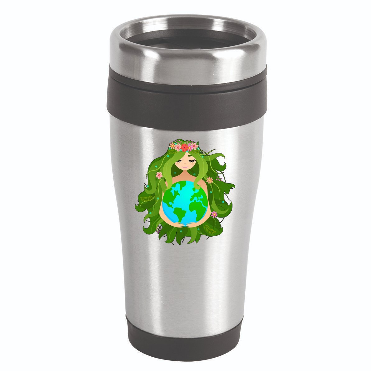 Mother Gaia Earth World Cute 16oz Travel Tumbler