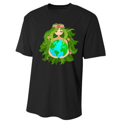 Mother Gaia Earth World Cute Performance Sprint T-Shirt