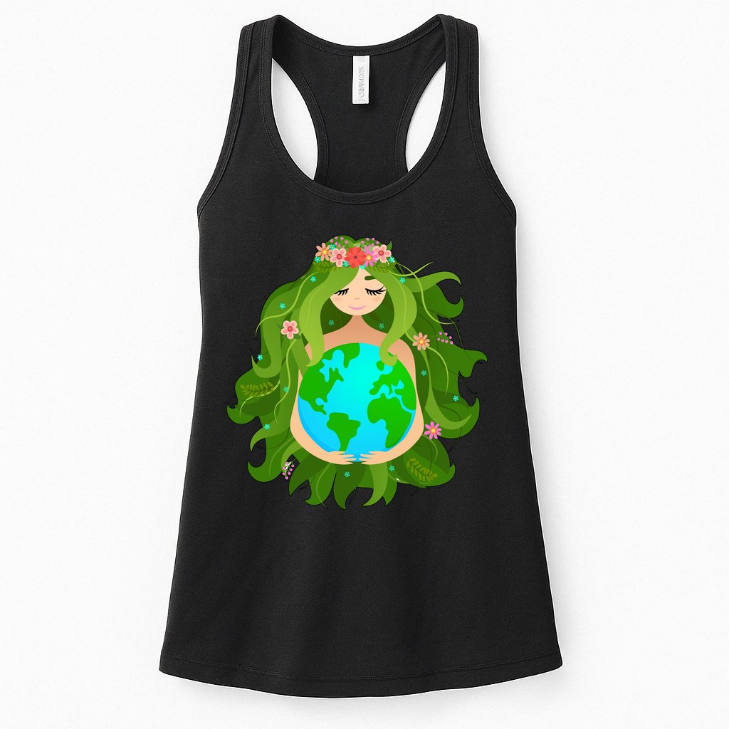 Mother Gaia Earth World Cute Womens Tank Top