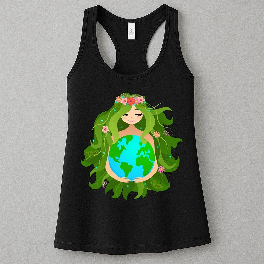 Mother Gaia Earth World Cute Womens Tank Top