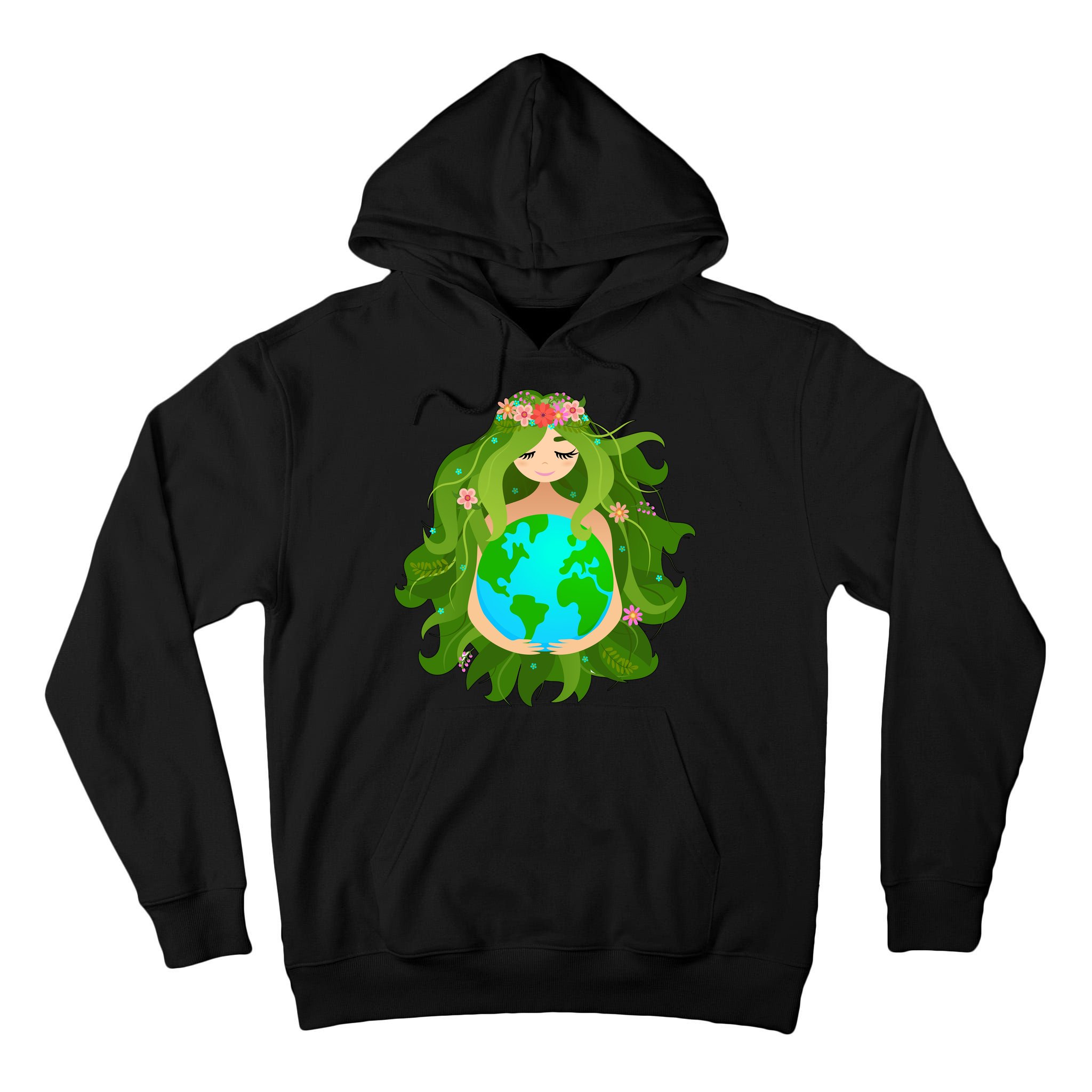 Mother Gaia Earth World Cute Tall Hoodie