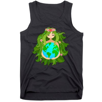 Mother Gaia Earth World Cute Tank Top