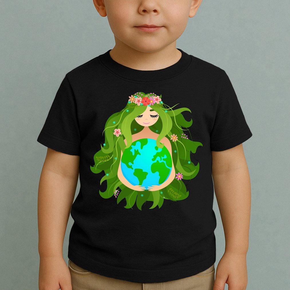 Mother Gaia Earth World Cute Toddler T-Shirt