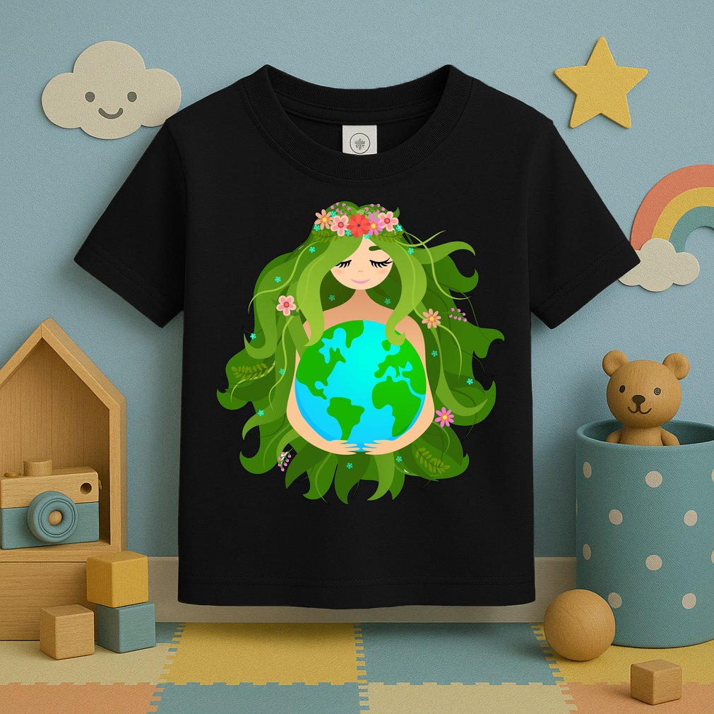 Mother Gaia Earth World Cute Toddler T-Shirt