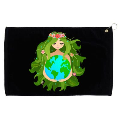 Mother Gaia Earth World Cute Grommeted Golf Towel