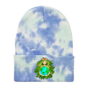 Mother Gaia Earth World Cute Tie Dye 12in Knit Beanie