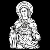 Mother Mary Drawstring Bag