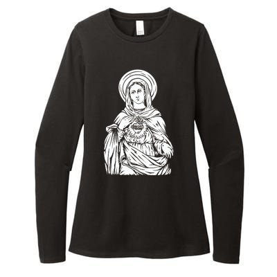 Mother Mary Womens CVC Long Sleeve Shirt