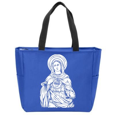 Mother Mary Zip Tote Bag