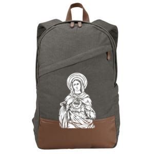 Mother Mary Cotton Canvas Backpack